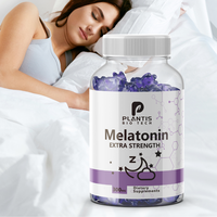 OEM Plantis Halal Relaxant Nuit Formule Sommeil Soutien Gommes 90mg 60mg 10mg Mélatonine GABA pour Adultes