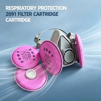 Masque respiratoire complet ou demi-masque de soudage avec filtre P100 anti-vapeurs organiques et odeurs, fixation baïonnette, modèle Factory 2097