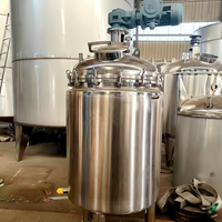 Cuve de mélange industrielle en acier inoxydable avec homogénéisateur et chemise chauffante pour usage chimique liquide