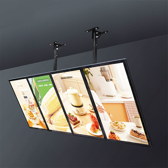 Apache Customized Acrylic LED Billboard Lightbox Modern Countertop Design Durable Eye-Catching Poster Frame Custom Logo Polished — view 1