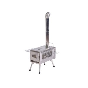 Portable Stainless Steel Wood Burning <b>Stove</b> With Side Viewing Window For Outdoor Camping - Product Image 5