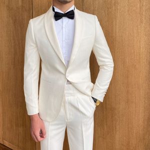 Traje de Negocios de Lana de 3 Piezas <span class=keywords><strong>para</strong></span> Hombre, Chaqueta, Chaleco y Pantalones, Antiarrugas, con un Botón, Solapa, Corte Ajustado, Trajes de Boda <span class=keywords><strong>para</strong></span> <span class=keywords><strong>Caballero</strong></span> - Product Image 5