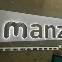 Lettres en relief LED personnalisées, enseigne rétroéclairée 3D, signalétique extérieure imperméable pour les devantures de magasins