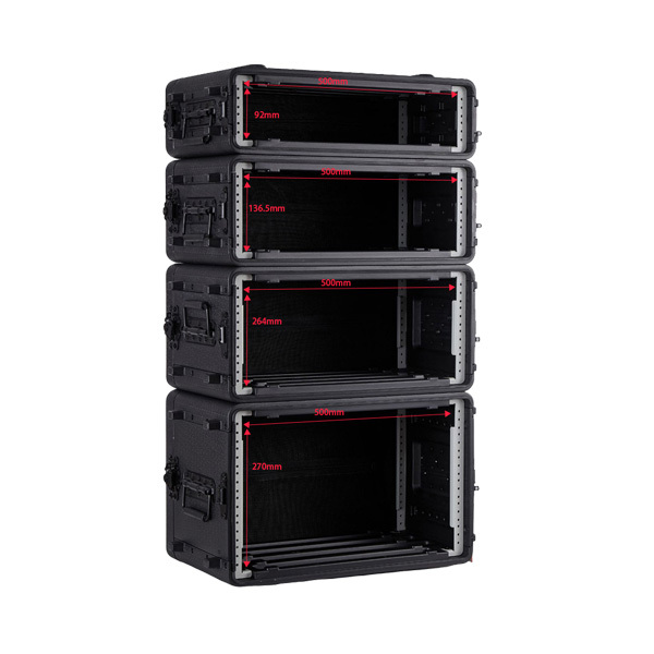 2025 New Products Anti-shock 19 Inch 3U 6U Audio System Rack Mount Case