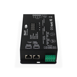 Jiuan Nhà Máy Giá R4-KT DC12-24V Màu Đen Rdm Dmx512 Bộ Giải Mã 8A 4 Kênh 1-Năm Bảo Hành Rgbw LED Strip Điều Khiển Phổ Thông - Product Image 4