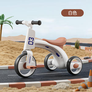 Tricycle Corgi pour enfants, blanc, 3 roues, pneus en mousse, pour enfants de 2 à 4 ans, utilisation en extérieur - Product Image 1