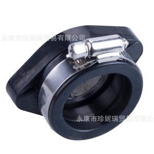 Connecteur de collecteur d'admission Vm24, joint en caoutchouc de 28mm, trois trous pour la réparation du système de carburant de moto - Product Image 3