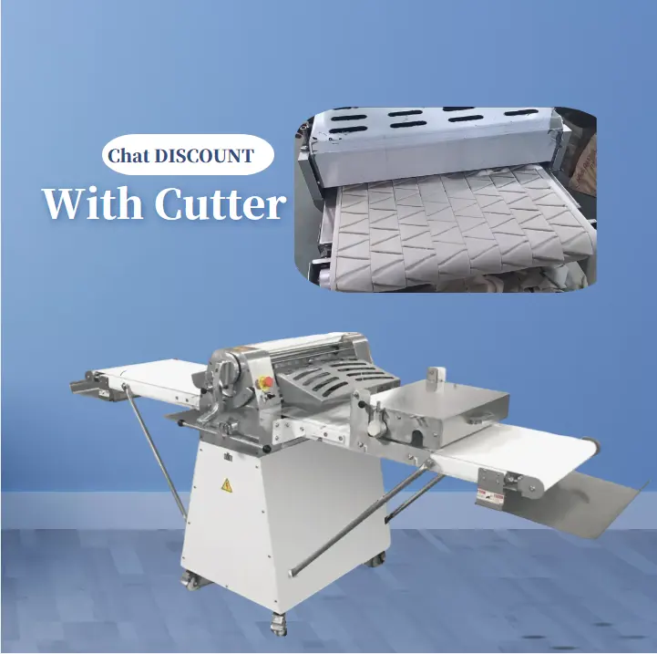 lattice automatic square bread pastry dough sheeter roller forming and with cutter cutting station divider parts blades machine