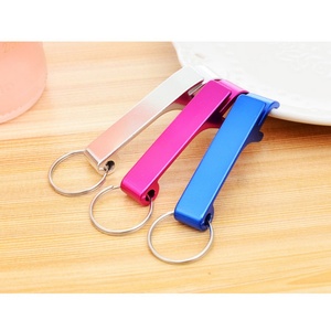 Nickel Colorful Plate Aluminum Beer Bottle Opener Keychain <b>Cheap</b> Custom Logo Blank Metal Bottle Opener - Product Image 3