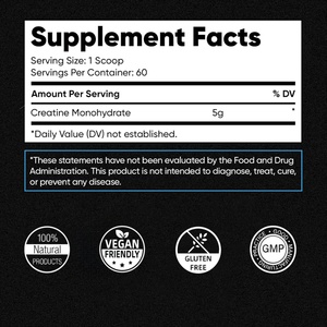 Customized <b>Creatine</b> Monohydrate Powder Unflavored for Women and Men Support Sport Energy <b>Creatine</b> Monohydrate Supplement - Product Image 3