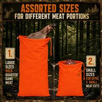 Sacs de chasse Elk, sacs à viande de chasse réutilisables, respirants et résistants, lavables avec bande réfléchissante pour cerf, élan, caribou, canard