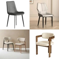 Chaises de salle à manger luxueuses en acier inoxydable avec revêtement en velours, hauteur réglable, imperméables et durables pour la maison et les restaurants
