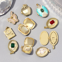 Pendentif Médaillon Photo Personnalisé en Émail Bleu et Blanc, Cadre Photo Vintage en Cuivre et Zircon, Formes Ovale et Carrée, Cadeau Fête des Mères