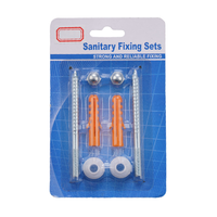 Kit de vis en acier au carbone OEM/ODM en gros de Chine pour lavabo, kit de fixation sanitaire, kit de vis en L, emballage sous blister