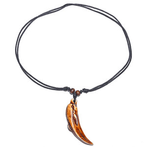 FX041 Retro Africa Tribal Style <strong>Necklace</strong> Rope Chain Cool Man Choker Dolphins Pendant Imitation Yak Bone Amulet Fashion <strong>Necklaces</strong> - Product Image 4
