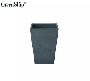 Jardinière de fleurs en plastique écologique, Pot décoratif de jardin - Product Image 4
