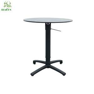 Mesa de Bar Alta de Aluminio para Restaurante o Cafetería, Resistente al Agua, Elevable, para Exteriores, Mesa Redonda para Patio o Jardín <span class=keywords><strong>con</strong></span> <span class=keywords><strong>Ruedas</strong></span> - Product Image 5