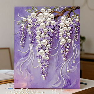 Kit de Peinture Diamant 5D DIY Style Point Partiel, <span class=keywords><strong>Toile</strong></span> Imprimée Dessins Animés pour Enfants, Peinture Diamant Faite Main, Décoration Maison - Product Image 1