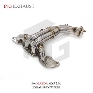 ING Factory Auto nuevo estilo colector encabezado para <span class=keywords><strong>MAZDA</strong></span> <span class=keywords><strong>MX5</strong></span> 2.0L sistema de escape de acero inoxidable accesorios de coche - Product Image 1