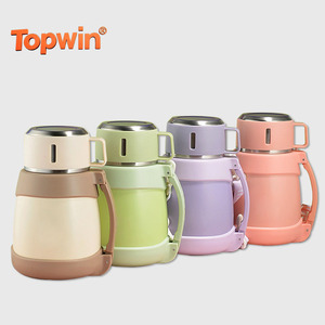 <b>Big</b> Belly Insulated Cup for Girls with a High Aesthetic Appeal and Large Capacity, 316 Stainless Steel Insulated Pot with Lid - Product Image 1