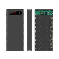 Kit de batterie externe portable haute capacité 20W à 8 cellules 18650 avec affichage numérique LED et conception sans soudure