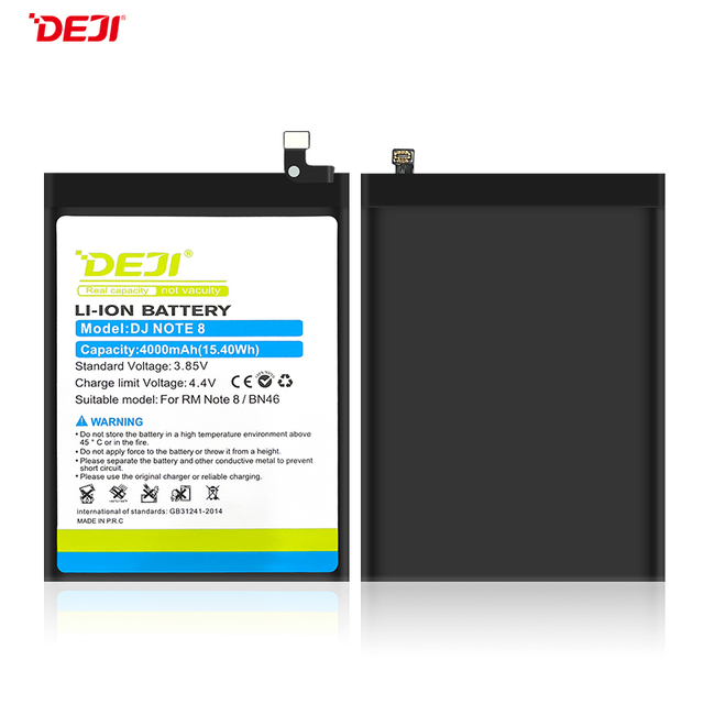 DEJI China Mobile Phone Battery Internal Battery for xiaomi Redmi 7 Note 8 BN46