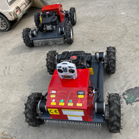 Mesin Pemotong Rumput Robot Mini Loncin Otomatis Penuh Bersertifikasi EPA CE 196cc 4-tak Kendali Jarak Jauh untuk Kebun