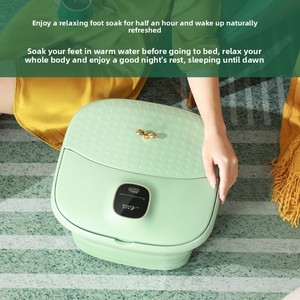 Vasca Pieghevole per Pediluvio ad Uso Domestico con Massaggio Automatico Controllato a Distanza, Spa per Piedi Portatile con Riscaldamento Termostatico - Product Image 3
