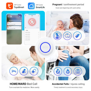 Chống trộm cảm biến hệ thống cảnh báo tuya wifi nhà thông minh Cuộc gọi SOS khẩn cấp hoảng loạn nút báo động PST-WE571 - Product Image 3