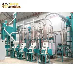 Hongdefa high quality 20T 30T per 24h maize flour mill factory maize mill in Africa