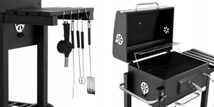 Barbacoa de Carbón SEJR con Carro y Mesa Lateral S/M/XL JY-6109 - Product Image 5