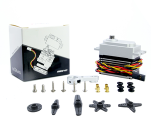 Servomoteur brushless haute vitesse HANHAI Gear 1/8 1/10 pour voiture RC Crawler, robot, quadricoptère, hélicoptère RC, boîtier en aluminium, acier, 8.4V 50KG.CM - Product Image 1