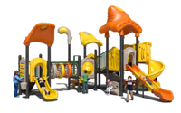 Équipement de terrain de jeu extérieur, toboggan en plastique pour parc d'aventure, usage résidentiel, jeux de jardin écologiques pour école, 5-10 enfants