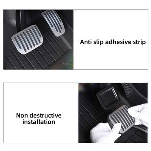 Pédale d'accélérateur automatique pour accessoires <span class=keywords><strong>Tesla</strong></span> <span class=keywords><strong>Model</strong></span> <span class=keywords><strong>3</strong></span> 2021-2023 Pédale de frein d'accélération <span class=keywords><strong>en</strong></span> acier inoxydable Accessoire intérieur - Product Image 4