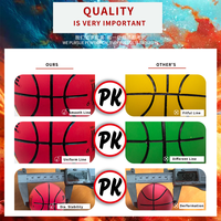 Ballon de basket-ball creux personnalisé, diamètre 60 mm, ballon de squash rebondissant, mini-ballon de basket-ball, jouet promotionnel personnalisé, cadeau de basket-ball
