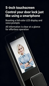 Interphone vidéo <span class=keywords><strong>WiFi</strong></span> intelligent avec reconnaissance <span class=keywords><strong>de</strong></span> carte/visage, déverrouillage par mot <span class=keywords><strong>de</strong></span> <span class=keywords><strong>passe</strong></span>/clé et contrôle par application pour la sécurité <span class=keywords><strong>de</strong></span> la maison intelligente - Product Image 3