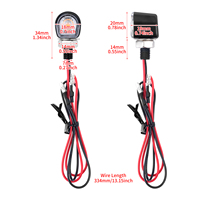 Clignotants LED miniatures pour moto avec filetage M8 pour Harley Honda Yamaha Suzuki Kawasaki universels 12V, lumière indicatrice ambre