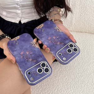 Custodia per telefono da ragazza con finestra grande e fiore <span class=keywords><strong>viola</strong></span> per <span class=keywords><strong>iPhone</strong></span> 17 <span class=keywords><strong>Pro</strong></span> Max 16 15 14 Plus 13 12 <span class=keywords><strong>11</strong></span> - Product Image 3