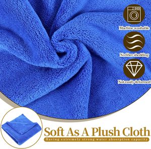 NOVISON Custom Colors Edgeless Super Plush 500gsm Quick-Dry Reusable Washable Square Buffing Cleaning <b>Car</b> Cleaning Towel - Product Image 4