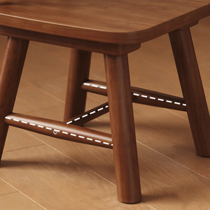 Chaise simple en <span class=keywords><strong>bois</strong></span> massif pour entrée, <span class=keywords><strong>petit</strong></span> <span class=keywords><strong>banc</strong></span> rond pour adulte, tabouret à chaussures, tabouret avec dossier pour enfants, pour la maison, le salon - Product Image 3