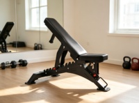 Machine Smith Professionnelle Pliable et Portable, Nouveau Design, en Acier Durable, pour Entraînement de Force à Domicile, Banc de Musculation à Poids Réglables