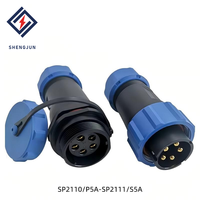 Connecteur d'aviation circulaire SP21, raccord fileté IP68, compatible WEIPU, prise de signal et d'alimentation industrielle