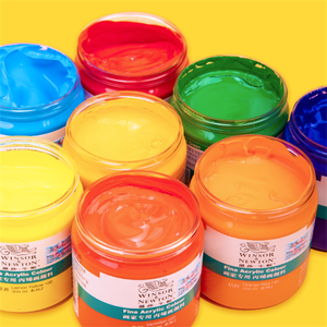 Winsor Newton 300ml Pintura acrílica Calidad Venta al por mayor Botellas de pintura para lienzo Pintura de papel Variedad de colores para proceso creativo - Product Image 6