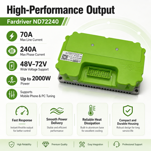 Controller di Motore Programmabile Intelligente a Onda Sinusoidale Fardriver ND72240 per Moto Elettriche - Product Image 2
