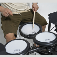 China Factory Hot Sale Cheap PriceIRIN 5 Drums 3 Cymbals Portable Silicone Electronic Drums Set Professional Electronic Drum Kit