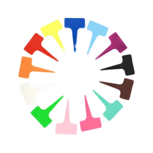 Etiqueta de Plástico Grueso para Plantas, Tipo T, Multicolor, para Jardín, Vivero, Marcador de Flores - Product Image 1