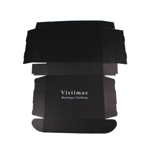 Custom Black Box Economical Wholesale Custom Printing Shipping Corrugated Kraft Black Mailers Box For Clothing