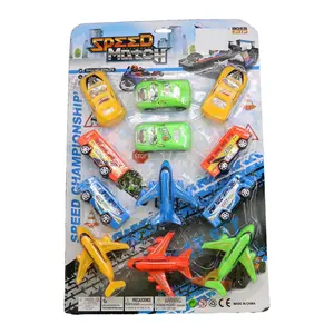 Promoción juguete juego para niños mini tirar hacia atrás autobús avión coche juguete para juguetes de niños