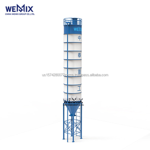 Q235ซีเมนต์ทั้งก้อนขนาด150ตันไซโลซีเมนต์เหล็กกล้าคาร์บอนสำหรับผสมคอนกรีต - Product Image 1