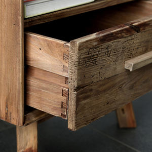 Wooden Bedside Cupboard Solid Wood Bed <strong>Sidetable</strong> One <strong>Drawer</strong> - Product Image 2